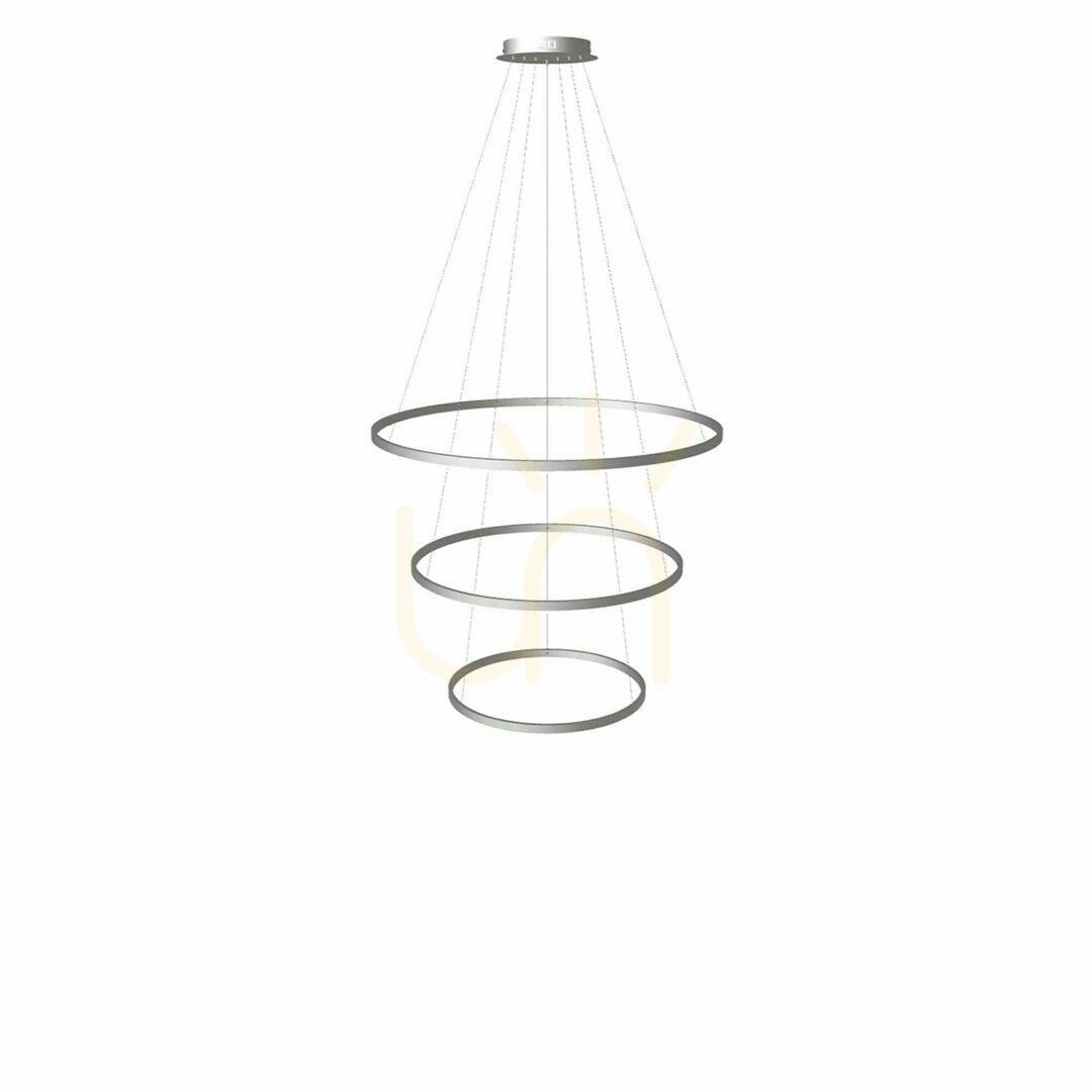 Előadás Csillár s.luce Ring LED 3 lámpás függőlámpa fehér, állítható magasságú Csillár s.luce Ring LED 3 lámpás függőlámpa fehér, állítható magasságú