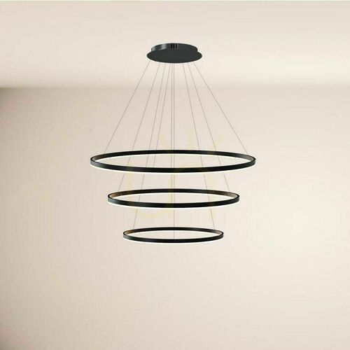 Jelölje be Csillár s.luce Ring LED függőlámpa 3 lámpás fehér modern 80/60/40 cm