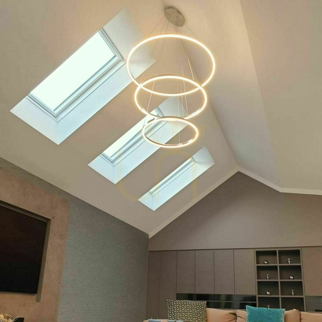 Előadás Csillár s.luce Ring LED 3 lámpás fekete, állítható magasságú, modern, Ø120 cm Csillár s.luce Ring LED 3 lámpás fekete, állítható magasságú, modern, Ø120 cm