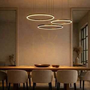 Csillár s.luce Ring LED gyűrűs függesztett lámpa fekete, 3 lámpás, dimmelhető 6 Csillár s.luce Ring LED gyűrűs függesztett lámpa fekete, 3 lámpás, dimmelhető small 6