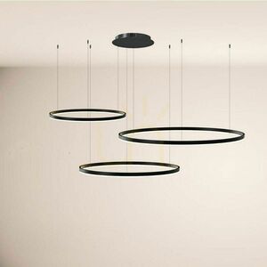 Csillár s.luce Ring LED gyűrűs függesztett lámpa fekete, 3 lámpás, dimmelhető 7 Csillár s.luce Ring LED gyűrűs függesztett lámpa fekete, 3 lámpás, dimmelhető small 7