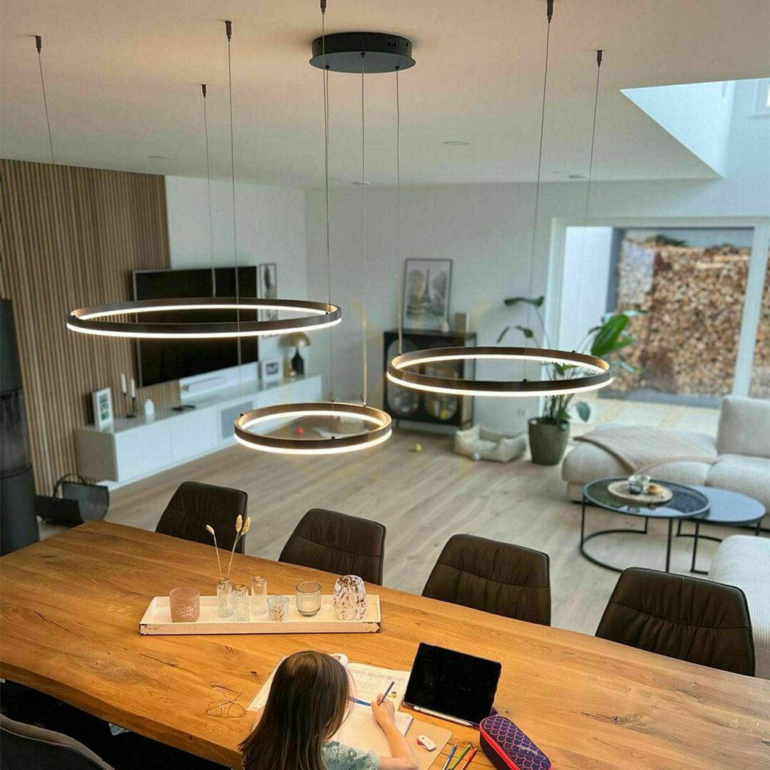 Előadás Csillár s.luce Ring LED 3-ágú ezüst minimalista 80/60/40 cm Csillár s.luce Ring LED 3-ágú ezüst minimalista 80/60/40 cm