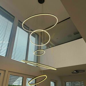 Csillár s.luce Ring LED gyűrűs függesztett lámpa, fekete, 5 lámpás 13 Csillár s.luce Ring LED gyűrűs függesztett lámpa, fekete, 5 lámpás small 13