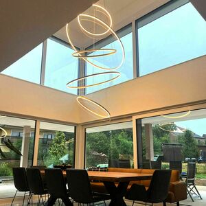 Csillár s.luce Ring LED gyűrűs függesztett lámpa 5 lámpás ezüst, 60-100 cm small 6