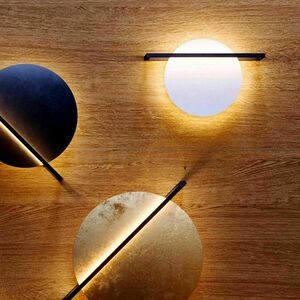 Plafon lámpa s.luce Artus LED aranysárga 50 cm fém kerek dimmelhető 3000K 36W small 2