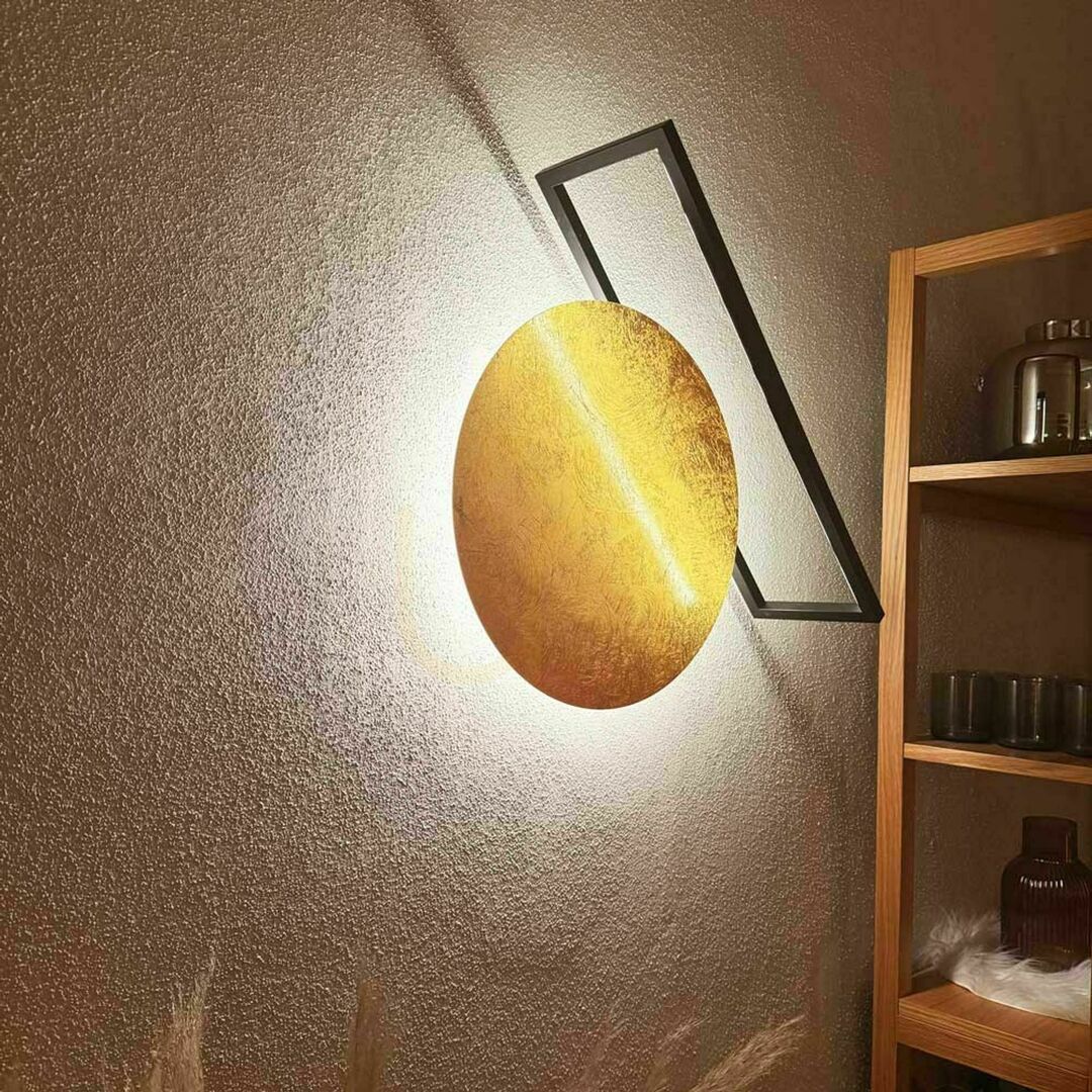 Kijelző s.luce Artus LED mennyezeti lámpa fekete 40 cm kerek fém meleg fehér dimmelhető s.luce Artus LED mennyezeti lámpa fekete 40 cm kerek fém meleg fehér dimmelhető