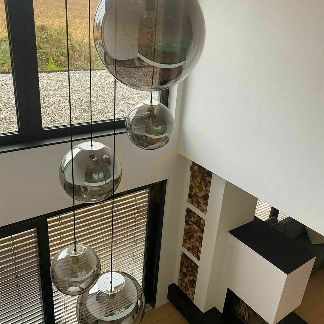 Kijelző s.luce Orb 5 karos moduláris csillár fehér üveg s.luce Orb 5 karos moduláris csillár fehér üveg