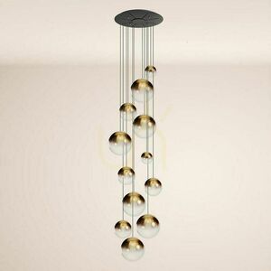 Csillár s.luce Orb 12 lámpás moduláris galériacsillár arany üveg modern 0 Csillár s.luce Orb 12 lámpás moduláris galériacsillár arany üveg modern small 0
