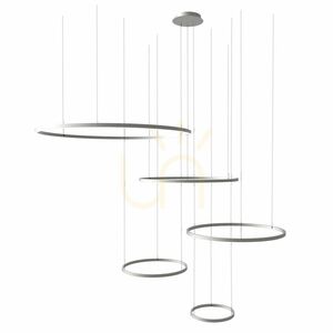 Csillár s.luce Ring LED gyűrűs 5 lámpás aranysárga függőlámpa small 14