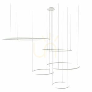 Csillár s.luce Ring LED gyűrűs 5 lámpás aranysárga függőlámpa small 8