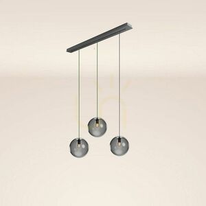 Csillár s.luce Orb 3-lámpás füstös üveg Ø30 cm, modern függeszték small 7