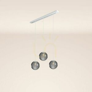 Csillár s.luce Orb 3 fényű füstös üveg Ø30 cm függesztett lámpa small 13