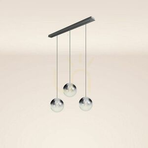 Csillár s.luce Orb 3 fényű füstös üveg Ø30 cm függesztett lámpa small 8