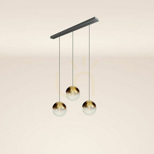 Jelölje be Csillár s.luce Orb 3-lámpás Ø30 cm aranyüveg függeszték