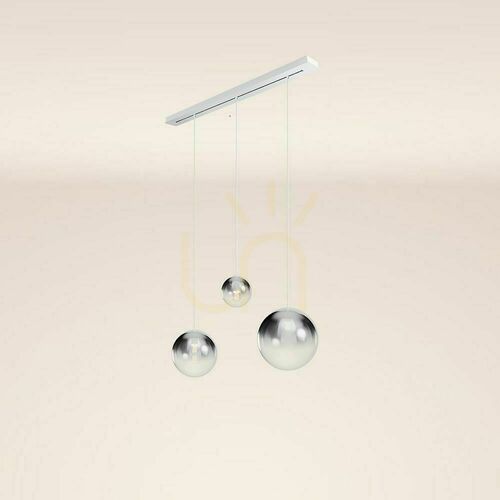 Jelölje be Csillár s.luce Orb 3-lámpás füstös üveg függőlámpa Ø20/30/40 cm