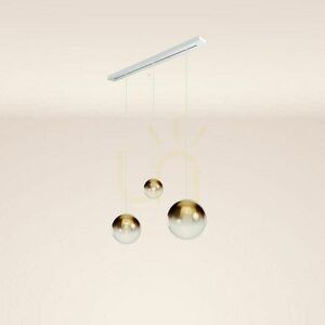 s.luce Orb 3-lámpás függőlámpa aranysárga üveg, E27, Ø20/30/40 cm 1 s.luce Orb 3-lámpás függőlámpa aranysárga üveg, E27, Ø20/30/40 cm small 1