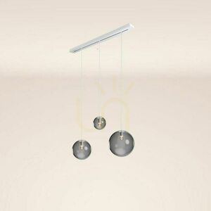 Csillár s.luce Orb 3-lámpás füstös üveg függőlámpa Ø 20/30/40 cm 1 Csillár s.luce Orb 3-lámpás füstös üveg függőlámpa Ø 20/30/40 cm small 1