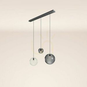 Csillár s.luce Orb 3 lámpás füstös üveg függőlámpa Ø20/30/40 cm small 11