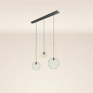 Csillár s.luce Orb 3 lámpás füstös üveg függőlámpa Ø20/30/40 cm small 4