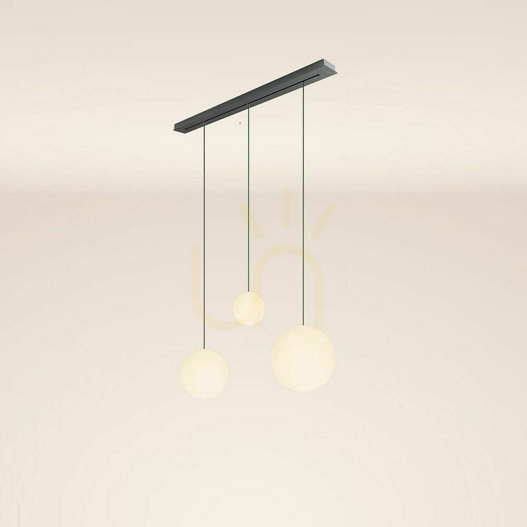 Jelölje be Csillár s.luce Orb 3-lámpás függőlámpa aranysárga üveg, Ø 20/30/40 cm Csillár s.luce Orb 3-lámpás függőlámpa aranysárga üveg, Ø 20/30/40 cm