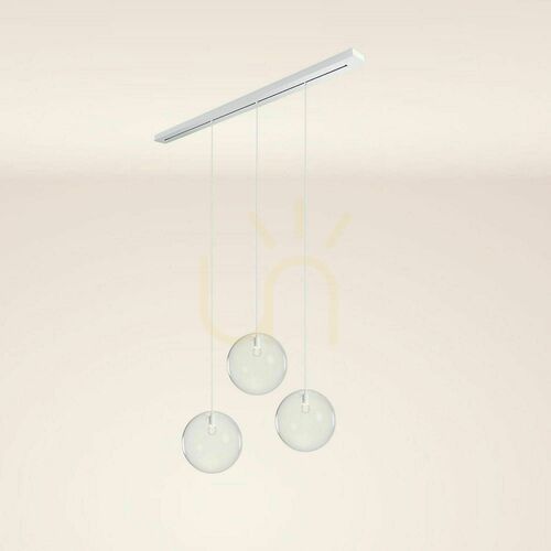 Jelölje be Csillár s.luce Orb 3 karos üveg-fém, E27, 40 cm, szabályozható, modern