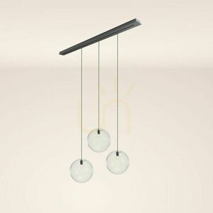 Csillár s.luce Orb 3 karú aranysárga üveg fém E27 40 cm small 4
