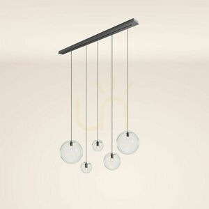 Csillár s.luce Orb 5-lámpás füstös üveg-fém függőlámpa, E27, 40 cm 12 Csillár s.luce Orb 5-lámpás füstös üveg-fém függőlámpa, E27, 40 cm small 12