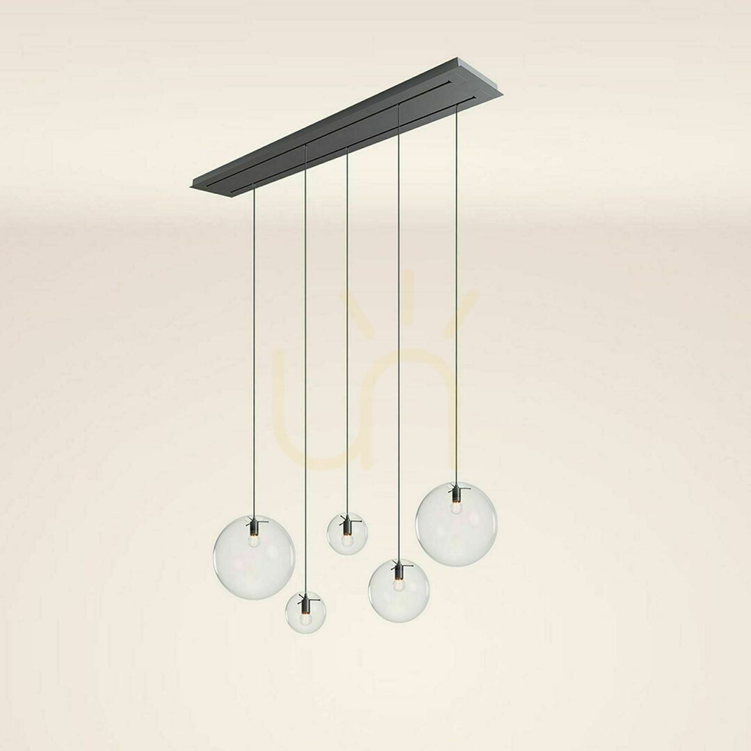 Jelölje be Csillár s.luce Orb 5-ös függeszték füstös üveg E27, 160 cm Csillár s.luce Orb 5-ös függeszték füstös üveg E27, 160 cm