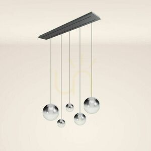Csillár s.luce Orb 5 lámpás füstös üveg-fém, 2 soros, 160 cm 8 Csillár s.luce Orb 5 lámpás füstös üveg-fém, 2 soros, 160 cm small 8