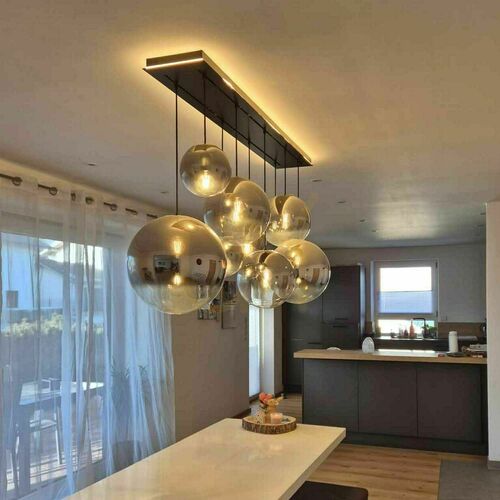 Jelölje be Csillár s.luce Orb 8 karos füstös üveg-fém E27 Ø40 cm, modern