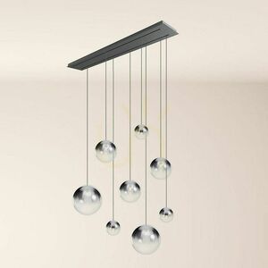 Csillár s.luce Orb 8-ágú üveg-fém, 2 soros, 160 cm 10 Csillár s.luce Orb 8-ágú üveg-fém, 2 soros, 160 cm small 10