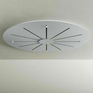 Lámpaburkolat s.luce Modular fekete fém 120 cm kerek módulos mennyezeti burkolat small 10
