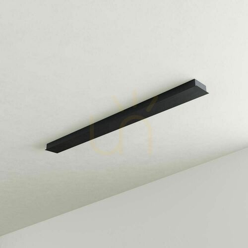 Jelölje be Mennyezeti gerenda s.luce Modular téglalap fekete fém 120 cm