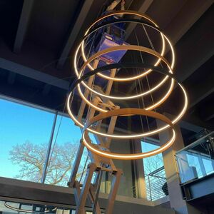 Csillár s.luce Ring LED függeszték aranysárga 100 cm dimmelhető small 9