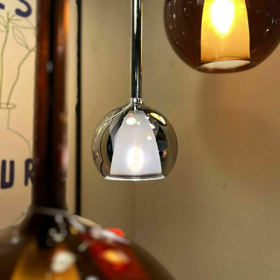 Kilátás Függőlámpa s.luce Belluna barna üveg-fém E14 14 cm modern Függőlámpa s.luce Belluna barna üveg-fém E14 14 cm modern