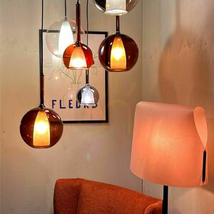 Függőlámpa s.luce Belluna barna üveg-fém E14 14 cm modern 3 Függőlámpa s.luce Belluna barna üveg-fém E14 14 cm modern small 3