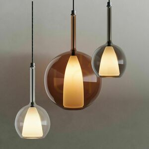 Függőlámpa s.luce Belluna barna üveg-fém E14 14 cm modern 9 Függőlámpa s.luce Belluna barna üveg-fém E14 14 cm modern small 9