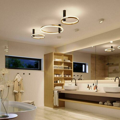 Jelölje be Plafonlámpa s.luce Ring Air LED aranysárga Ø 60 cm