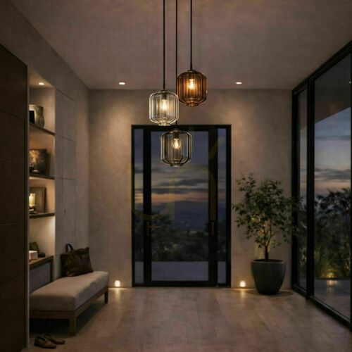 Jelölje be Függőlámpa s.luce Velo üveg barna E27 18 cm modern
