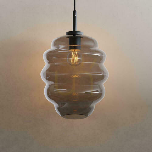 Jelölje be s.luce Echos 188997 függőlámpa – füstszínű üveg, Ø25 cm, E27, 500 cm függesztés