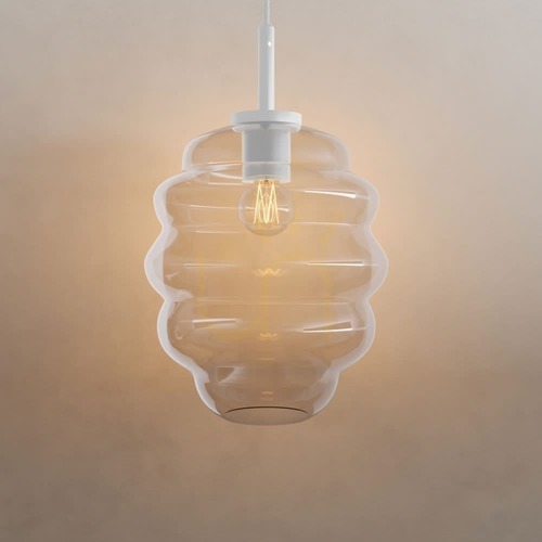 Jelölje be Csillár s.luce Echos üveg függőlámpa átlátszó 25 cm E27 500 cm