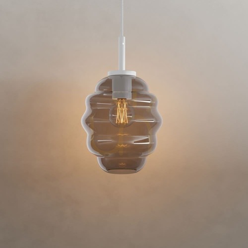 Jelölje be Echos s.luce füstös üveg függőlámpa 18 cm E27 dimmelhető