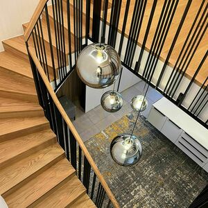Csillár s.luce Orb füstös üveggömb 20 cm E27 500 cm függesztett lámpa small 12