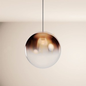 s.luce Orb függesztett lámpa, 40 cm-es üveggömb, réz színátmenet, fekete függeszték, E27, 500 cm small 14