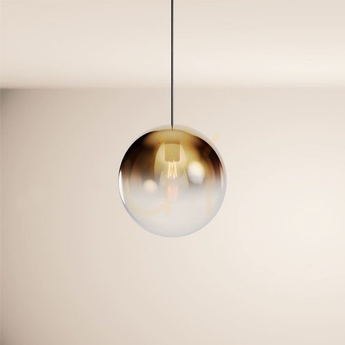 Jelölje be Csillár s.luce Orb üveggömb aranysárga Ø30 cm E27 dimmelhető élű́gőzött minimalista