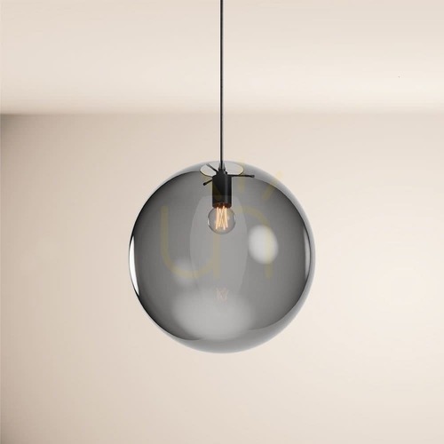 Jelölje be Csillár s.luce Orb füstös üveg fém E27 40 cm minimalista, 500 cm kábel