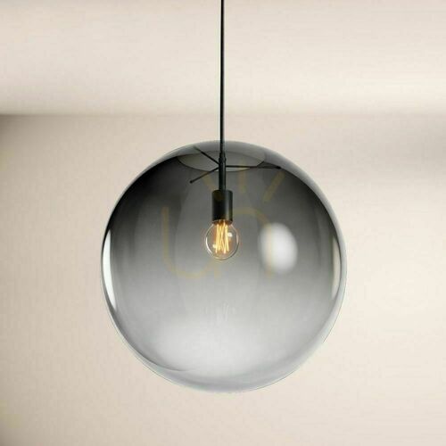 Jelölje be s.luce Orb Ø 50 cm függőlámpa – átmenetes füstüveg, fekete 5 m függesztés