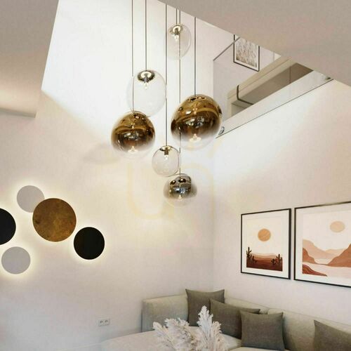Jelölje be s.luce Orb üveggömb függőlámpa átlátszó 40 cm E27 150 cm