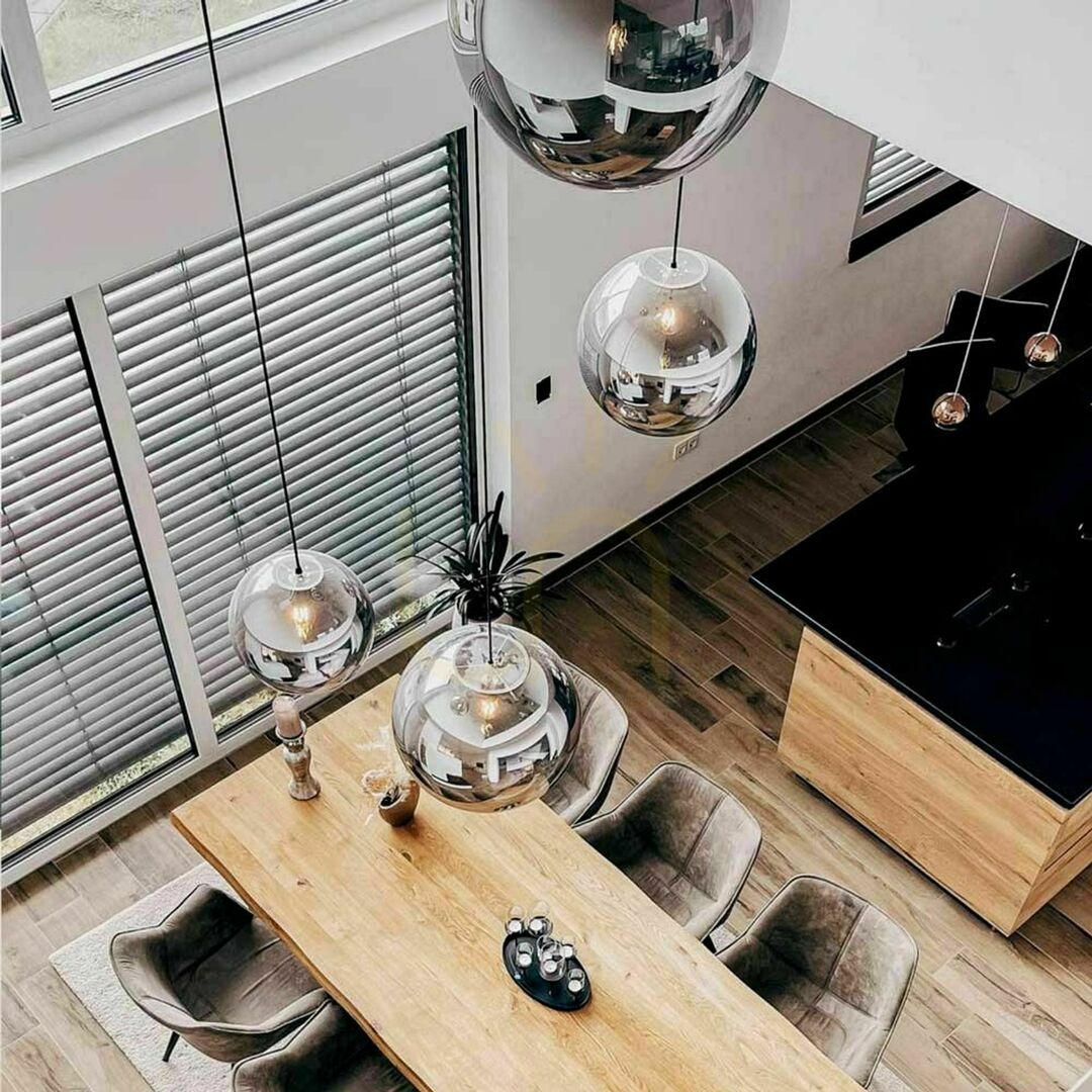 Előnézet Függőlámpa s.luce Orb üveggömb barna 50 cm E27 dimmelhető Függőlámpa s.luce Orb üveggömb barna 50 cm E27 dimmelhető