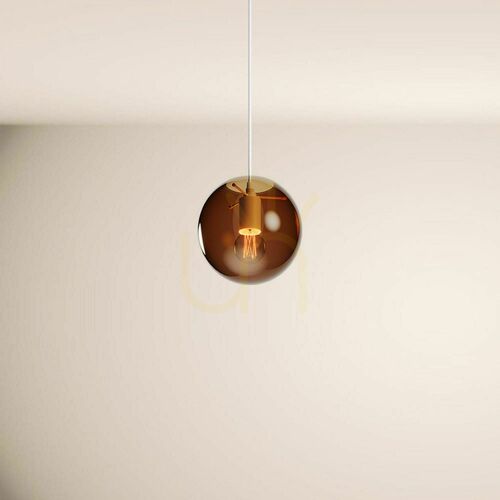 Jelölje be Csillár s.luce Orb üveggömb barna 20 cm modern 500 cm kábellel